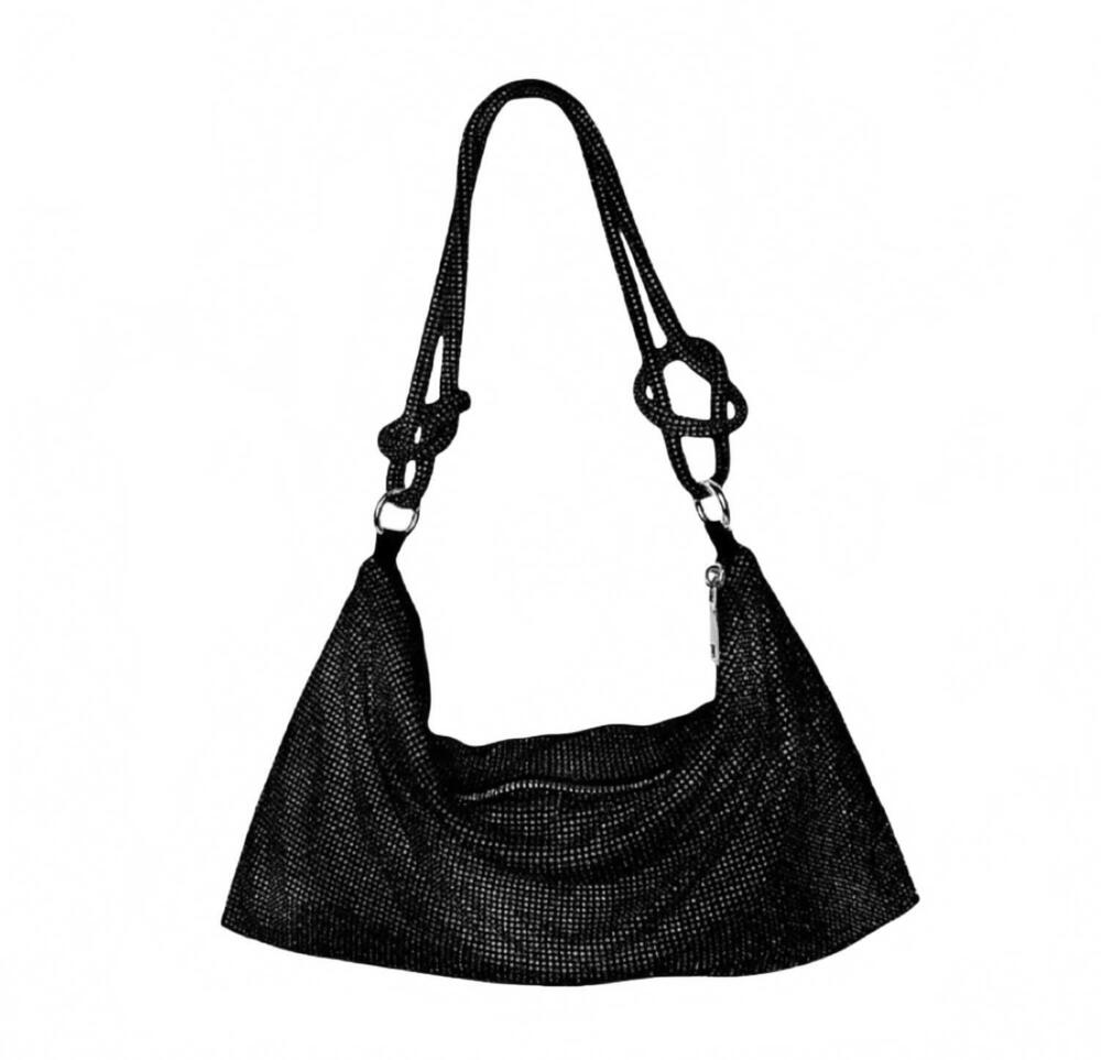 NEW WOS women's sparkle bag in black